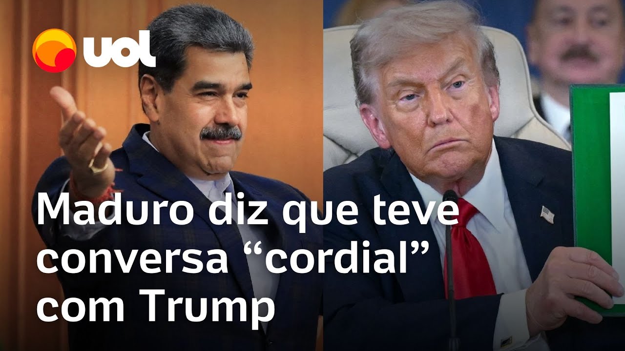 Maduro diz que teve conversa cordial com Trump em meio a pressão militar dos EUA sobre Venezuela TV Online Maduro diz que teve conversa cordial com Trump em meio a pressão militar dos EUA sobre Venezuela