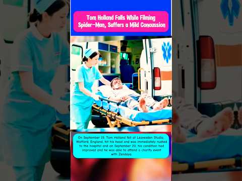 Tom Holland Falls While Filming Spider Man #shortvideo #hollywood #tomholland