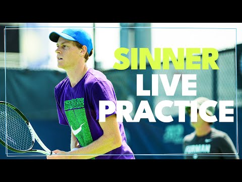 LIVE JANNIK SINNER PRACTICE | Cincinnati 2024 Final