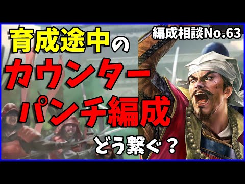 【信長の野望出陣】育成途中のカウンターパンチ編成の戦い方【編成相談】