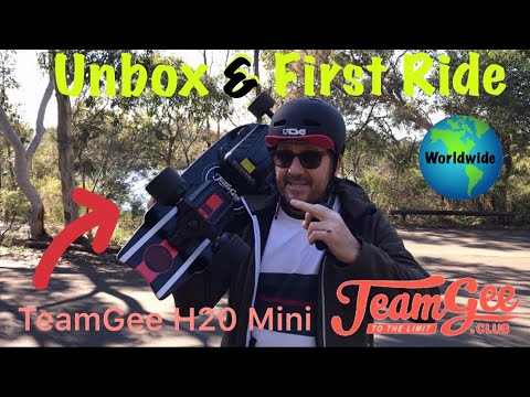 TeamGee H20 Mini Unbox & First Ride - Andrew Penman EBoard Reviews - Vlog No.154