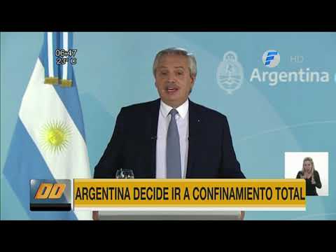 Argentina a confinamiento total por Covid-19