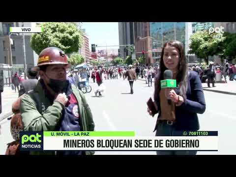 Mineros de Huanuni bloquean La Paz