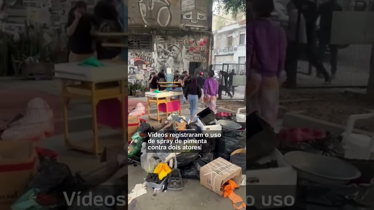 GCM e atores entram em confronto em desocupação de prédio na Luz, em São Paulo; vídeo