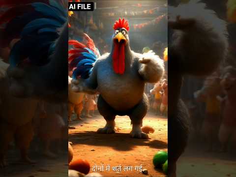 मुर्गा और हाथी की लड़ाईगाँव के चौपाल में एक मुर्गा अपने पंख फड़फड़ाते हुए बोला #sorts #cartoon