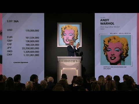 Un retrato de Marilyn Monroe realizado por Warhol fue subastado en USD 195 millones | AFP