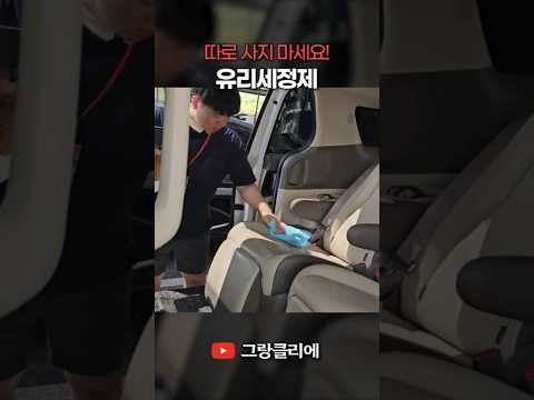 유리세정제, 이거 하나로 다 끝납니다..! #레더클리너 #실내세차
