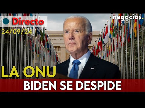 DIRECTO: adiós de Biden: se dirigirá a la Asamblea General de la ONU por última vez como presidente