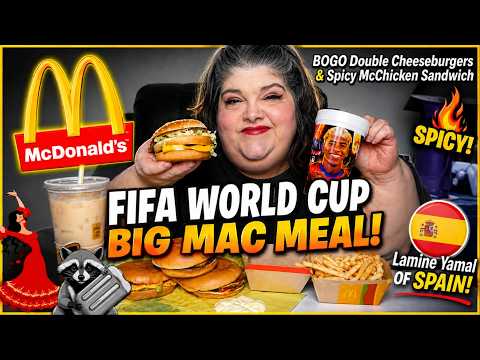 McDonald's FIFA World Cup Big Mac Meal with BOGO Double Cheeseburgers & Spicy McChicken Mukbang