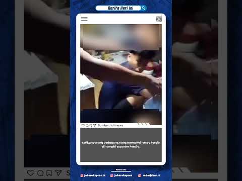 Pedagang Berjersey Persib di Hampiri Supporter Persija