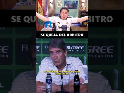 Pellegrini se queja <strong>del</strong> arbitro <strong>del</strong> Barcelona Betis #pellegrini #betis #fcbarcelona #laliga #futbol