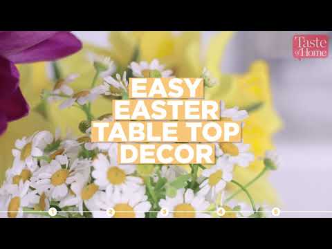Easy Easter Table Top Decor