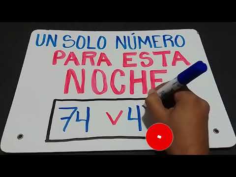 UN SOLO NUMERO DE LA SUERTE PARA LOTER1AS HOY EN LA NOCHE..!