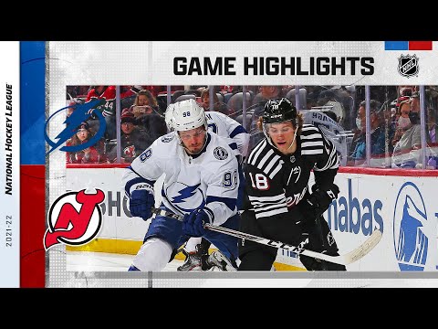 Lightning @ Devils 2/15 | NHL Highlights 2022 video clip