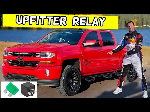 CHEVROLET SILVERADO UPFITTER RELAY LOCATION REPLACEMENT 2014 2015 2016 2017 2018 2019