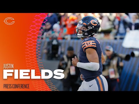 Justin Fields reacts to being named NFC offensive player of the week | Chicago Bears video clip
