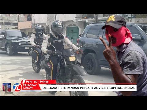 Flash Mezanmi PM Gary Coniile manke mouri. Nèg ak zam vide katouch pandan lap sòti lopital jeneral