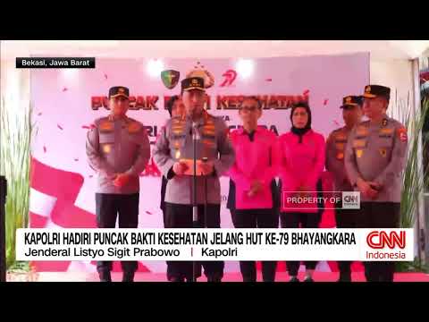 Kapolri Hadiri Puncak Bakti Kesehatan Jelang HUT ke-79 Bhayangkara