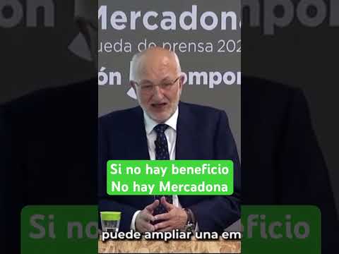 Juan Roig (#Mercadona) explica la función del #beneficio en las #empresas la #economia e #inversión