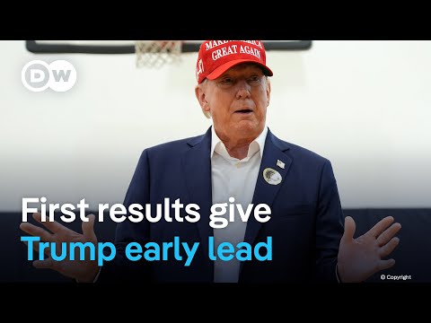 US election update: Trump takes early lead as first results come in | DW News