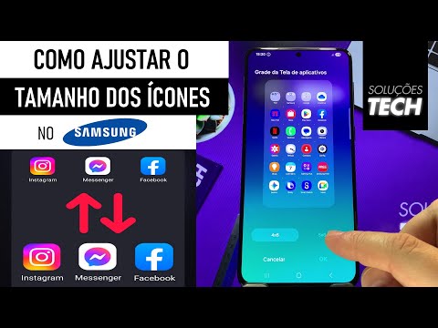 Como AJUSTAR o TAMANHO dos ÍCONES no SAMSUNG