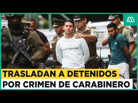 Trasladan a detenidos por crimen de carabinero Emanuel Sánchez: Víctima tenía 27 años de edad