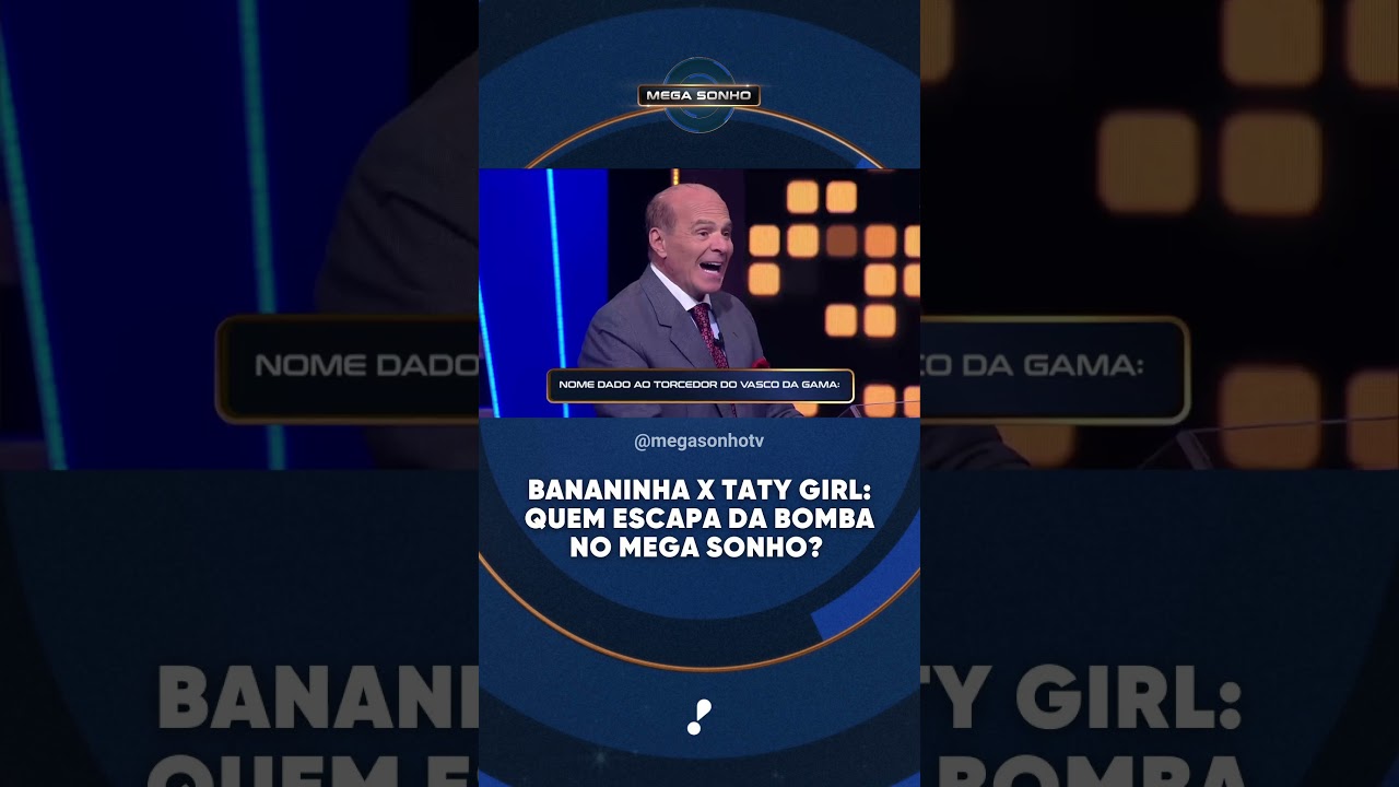 Deu branco A bomba estoura Taty Girl e Bananinha testam os nervos no Mega Sonho