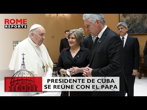 Francisco se reúne con el presidente de Cuba
