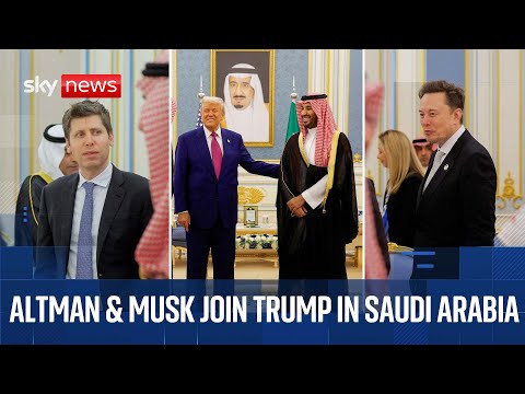 Trump arrives at the Royal Court of Saudi Arabia