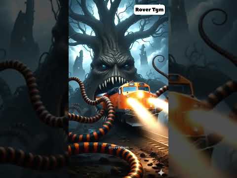Tree monster eats the train #shorts