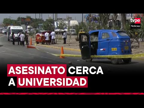 Los Olivos: desconocidos asesinan a disparos a mototaxista cerca a una universidad
