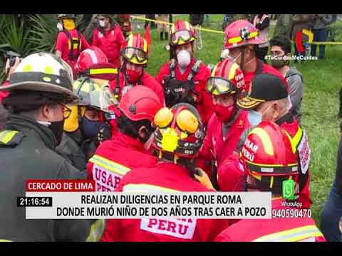 Cercado de Lima: Realizan diligencias en Parque Roma donde murió niño de dos años tras caer a pozo