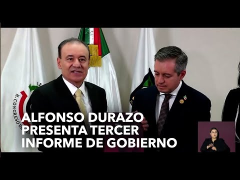 Alfonso Durazo presenta Tercer Informe de Gobierno en Sonora