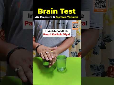 🔥 Science or Magic? 🤔 Invisible Barrier Trick EXPOSED! #braintest #sciencetricks #shorts #trending