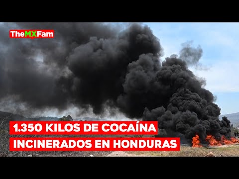 Honduras Quema 1.3 Toneladas de Cocaína Incautada | TheMXFam