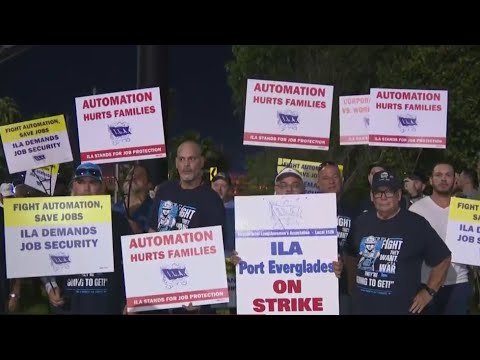 Striking dock workers at PortMiami, Port Everglades demand higher wages