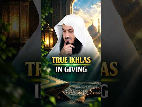 True Ikhlas in Giving #muftimenk #motivation #charity #help #support #money #aid