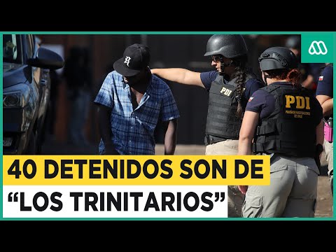 Mega operativo de PDI: 40 de los detenidos son de la banda Los Trinitarios