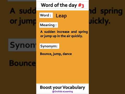 Daily Word Of The Day #3 ~ Boost your English Vocabulary ~ #shorts #englishmasterclass #vocabulary