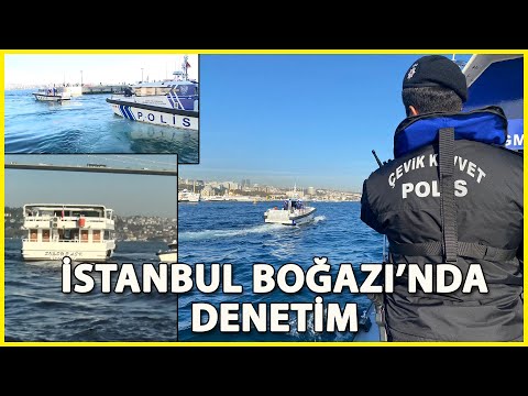İstanbul Boğazı'nda Teknelere Denetim