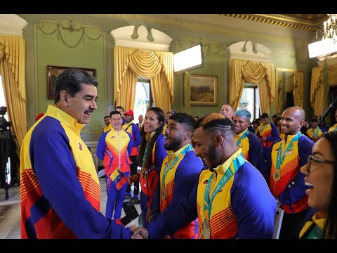 Maduro recibe atletas de Juegos Panamericanos, 7 noviembre 2023