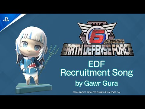 Earth Defense Force 6 - Recruitment Song (by Gawr Gura) | PS5 & PS4 Games