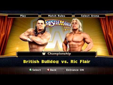 WWE Legends of WrestleMania | British Bulldog vs. Ric Flair