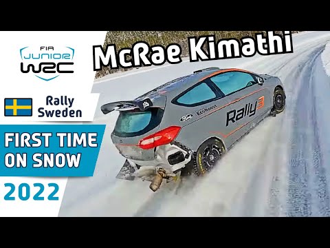 Rally Car🚙 First Time Driving on Snow for McRae Kimathi - WRC Rally Sweden 2022 - FIA Junior WRC