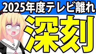 2025年度、悲惨なほどテレビ離れが進んでたことが判明・・・