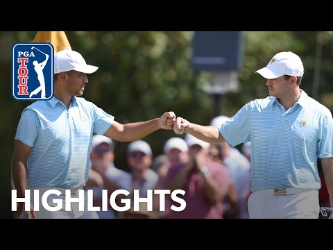 Cantlay and Schauffele’s Round 1 Foursomes highlights | Presidents Cup | 2022