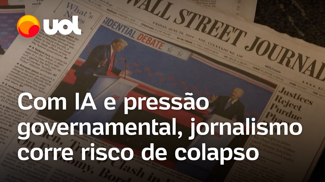 Com avanço da IA e pressão governamental jornalismo corre risco de colapso
