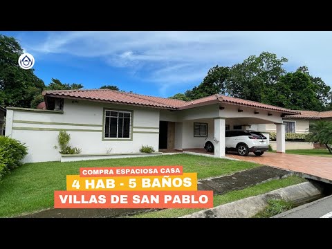 Espaciosa casa en Villas de San Pablo, 4 recámaras a pocos minutos de David, Chiriquí. 6981.5000