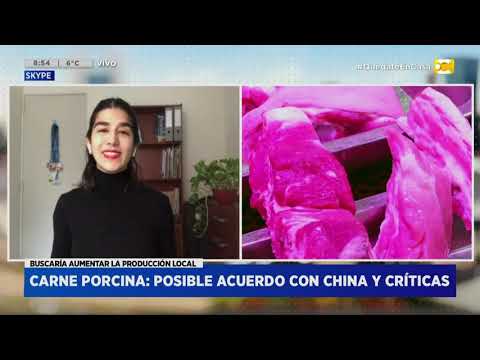 Carne porcina: posible acuerdo con China y críticas, Tais Gadea Lara en Hoy Nos Toca a las Ocho