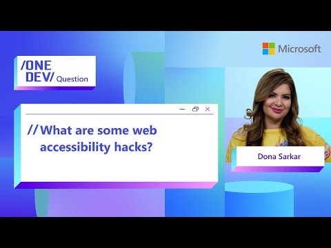 What are some web accessibility hacks for devs?